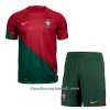 Conjunto (Camiseta+Pantalón Corto) Portugal Primera Equipación Mundial 2022 - Niño